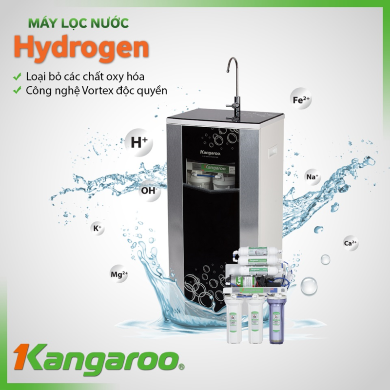 Kangaroo Hydrogen 9 lõi KG100HQ vỏ VTU