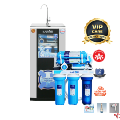 Máy Lọc Nước Karofi Tiêu Chuẩn KT-KS80 vỏ tủ IQ, 8 Cấp Lọc